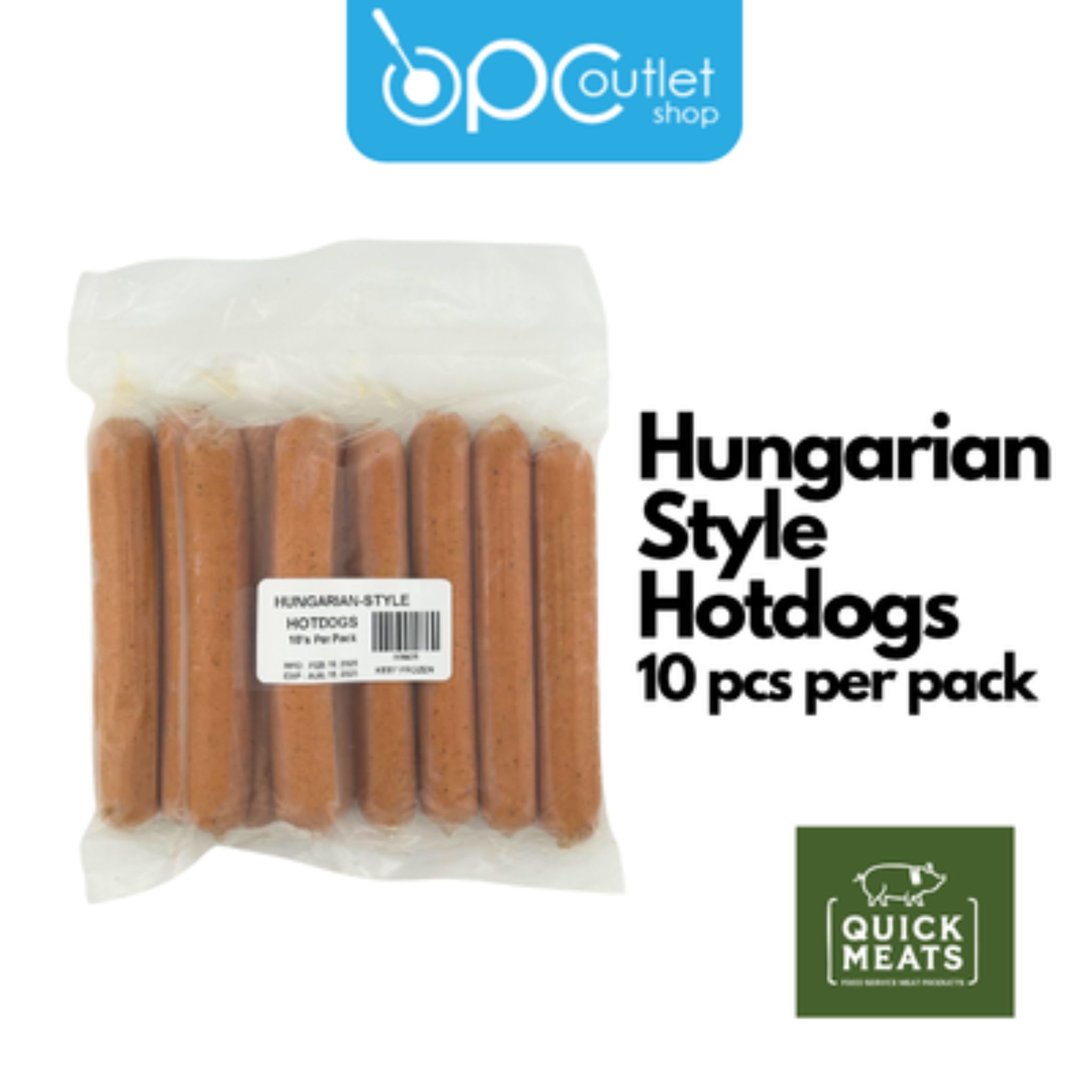 Quickmeats Hungarian Style Hotdog 10 pcs